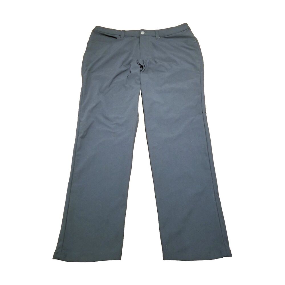 Lululemon ABC Pants Men's Size 33 Gray Classic Fit 5-Pocket Warpstreme (33x31.5)